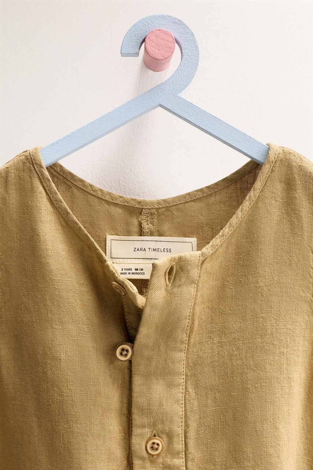 ZARA TIMELESS - ДЛИННЫЙ КОМБИНЕЗОН ИЗ 100% ЛЬНА