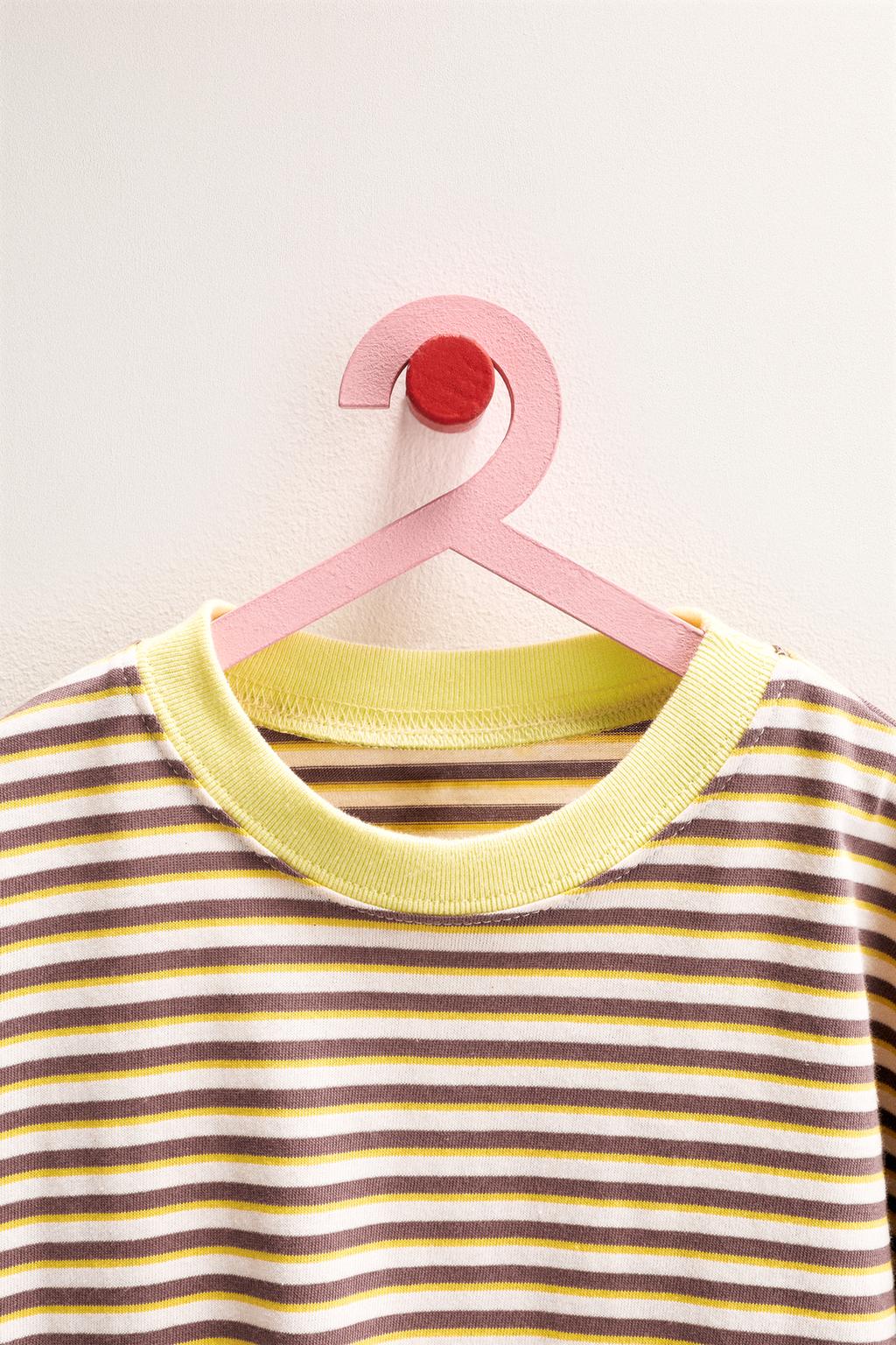 ZARA TIMELESS - ФУТБОЛКА В ПОЛОСКУ С КОНТРАСТНЫМ ВОРОТНИКОМ