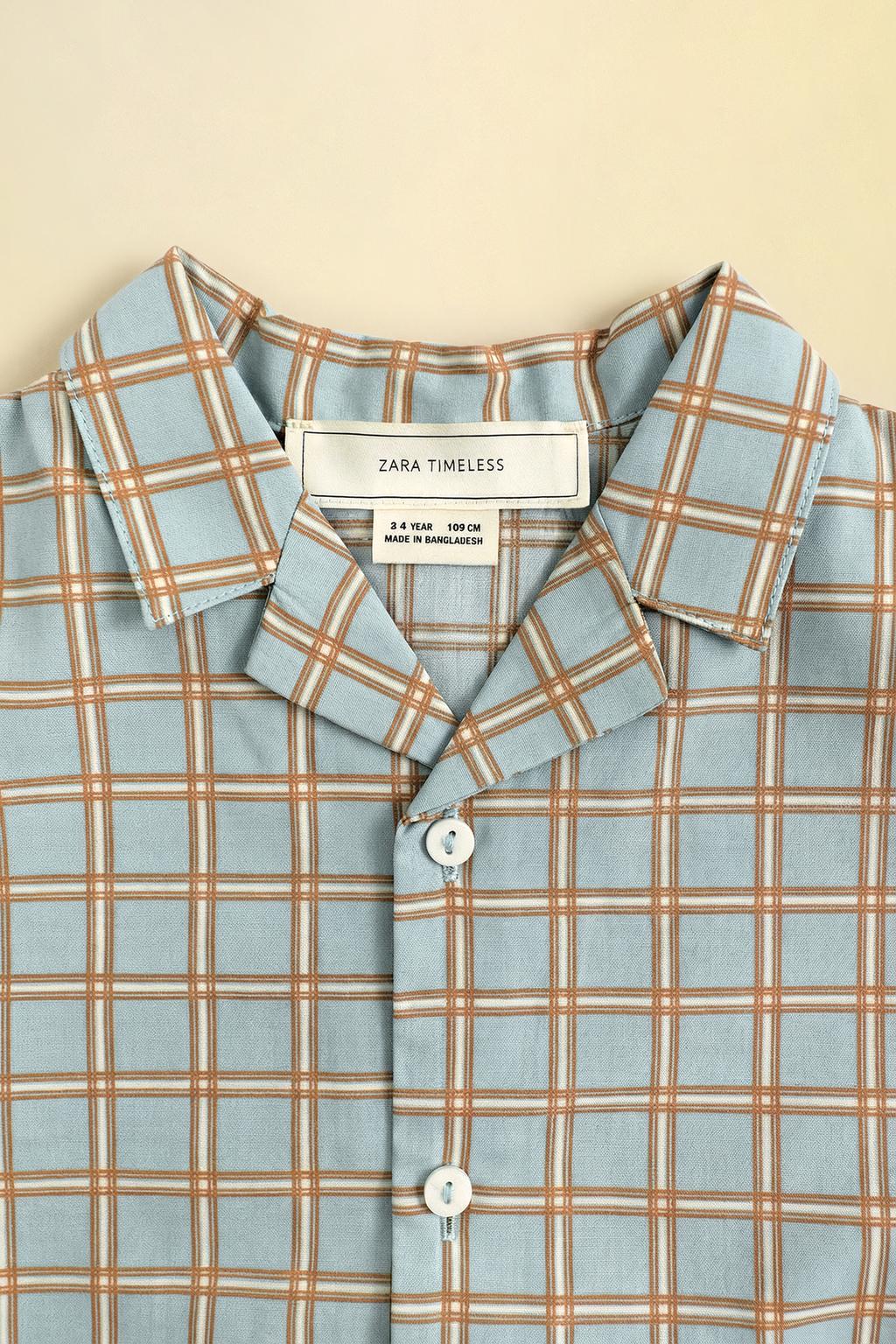 Zara «Timeless» - ПИЖАМА В КЛЕТКУ