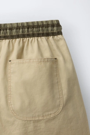 Холщовые шорты-бермуды- Заказать в России