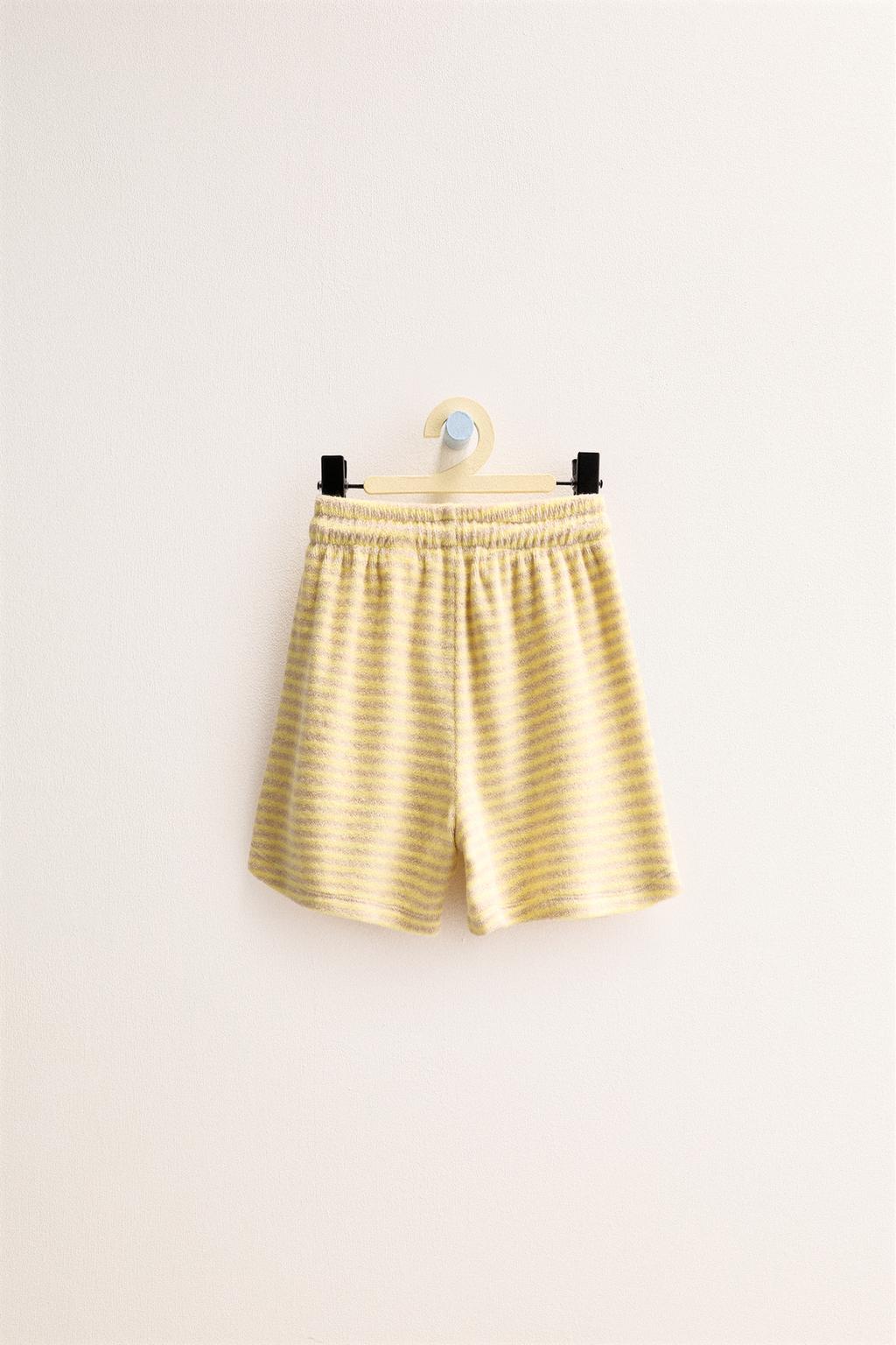 ZARA TIMELESS — ШОРТЫ ИЗ МАХРОВОЙ ТКАНИ В ПОЛОСКУ