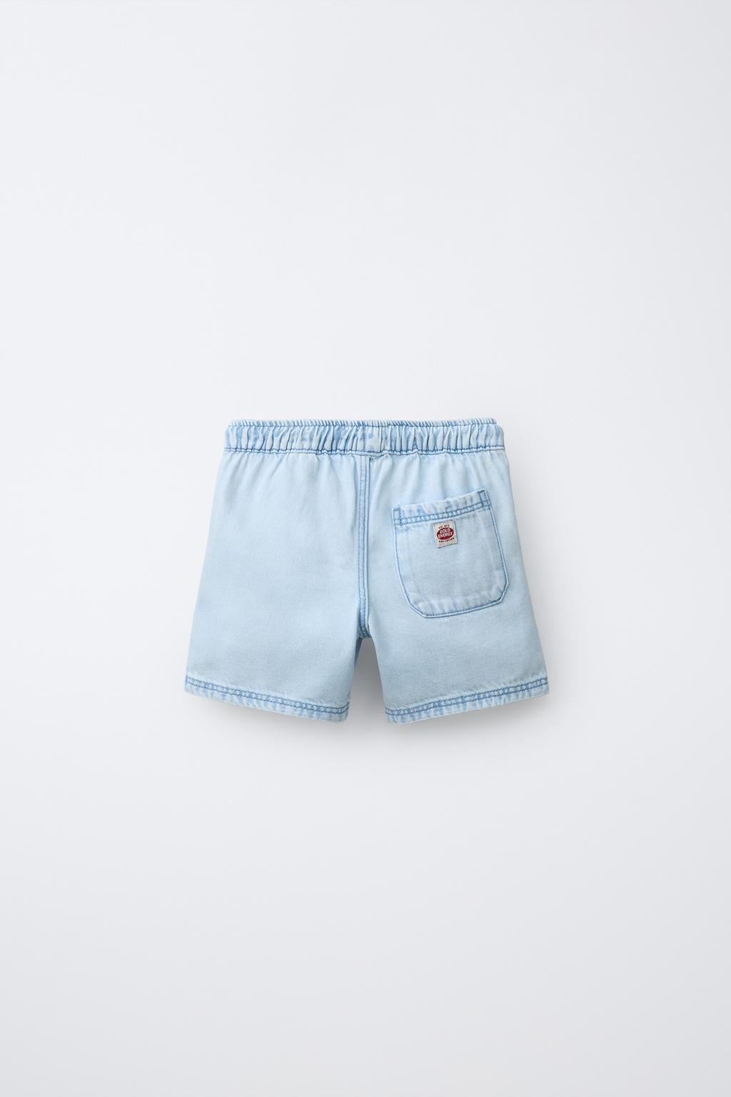 ДЖИНСОВЫЕ ШОРТЫ С ЭТИКЕТКОЙ