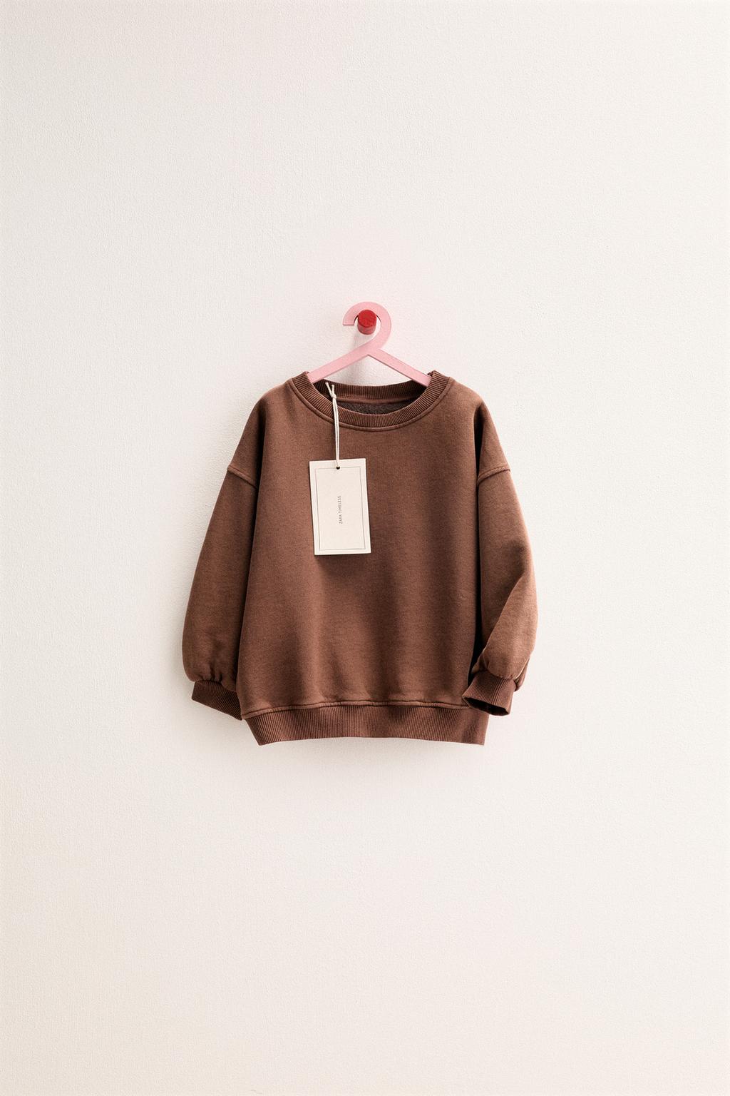 ZARA TIMELESS - ОДНОТОННАЯ ТОЛСТОВКА