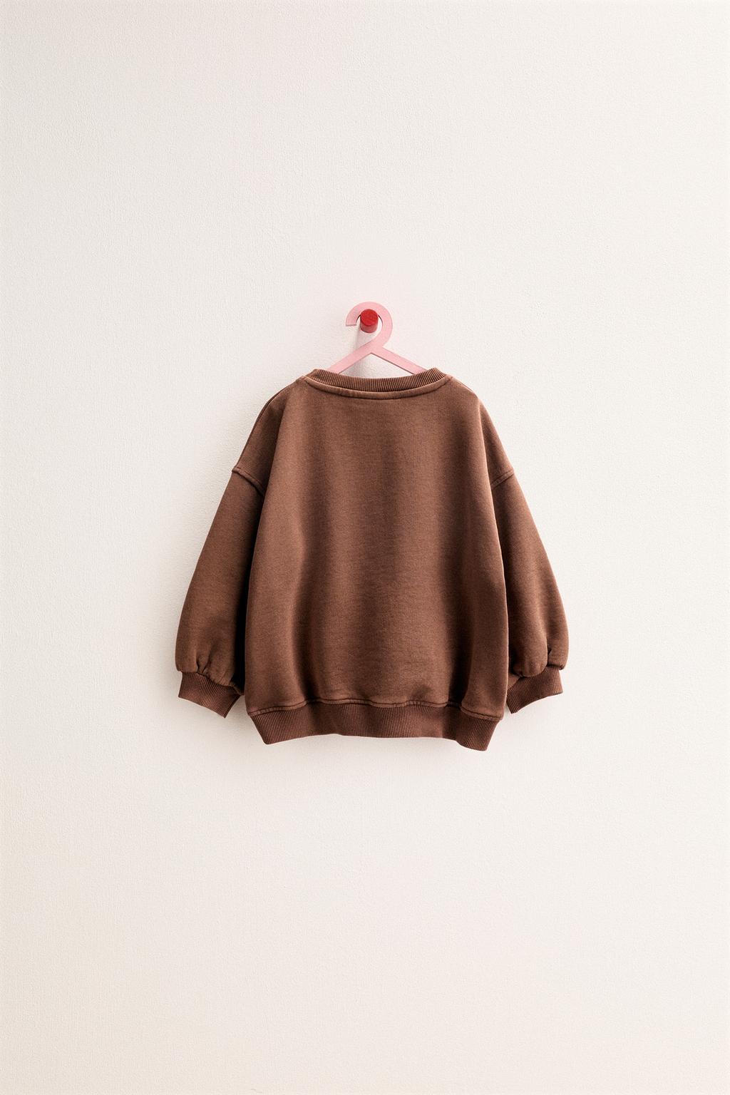 ZARA TIMELESS - ОДНОТОННАЯ ТОЛСТОВКА