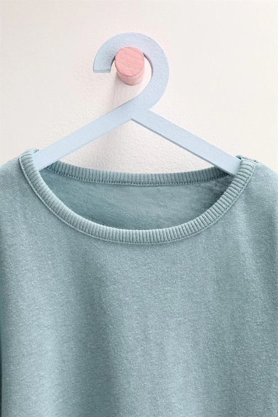 Zara «Timeless» - ОДНОТОННАЯ ФУТБОЛКА ИЗ ХЛОПКА И ЛЬНА