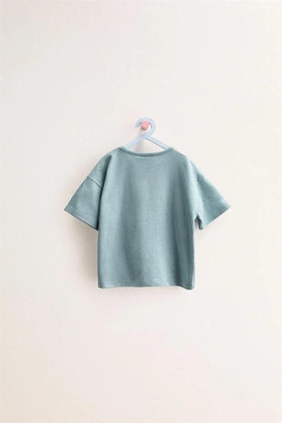 Zara Timeless - однотонная футболка из хлопка и льна