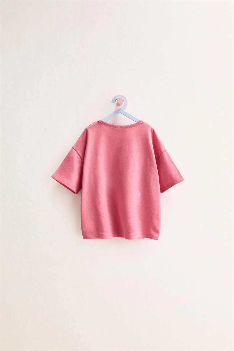 Футболка Zara «Timeless» из хлопка и льна однотонная