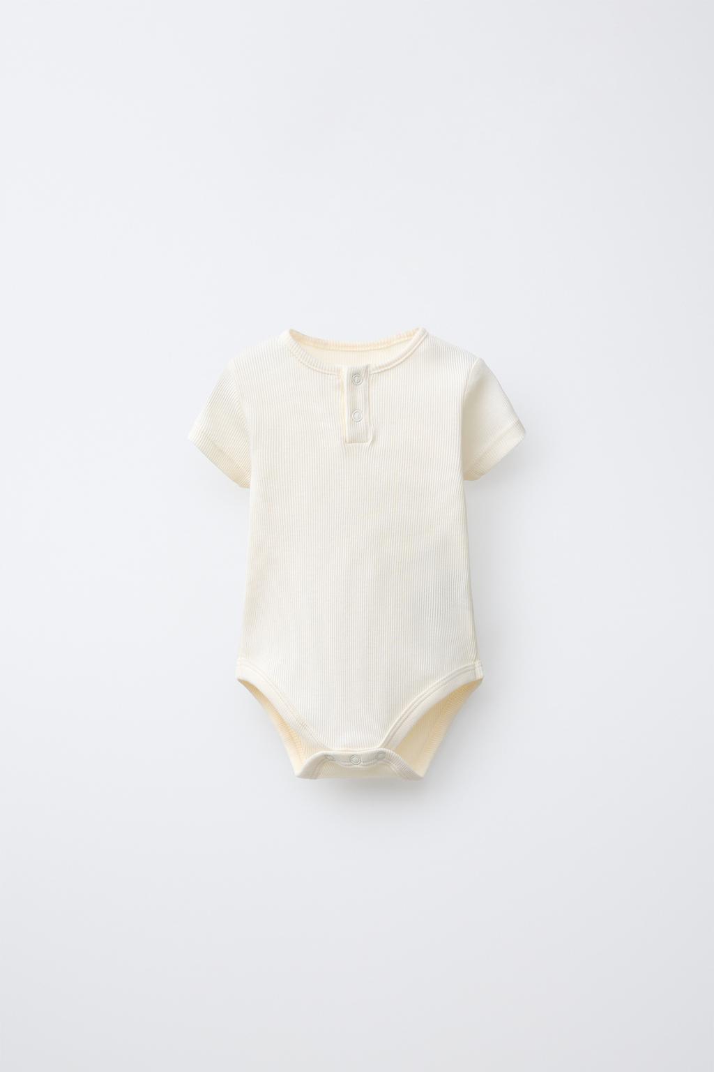 НАБОР ИЗ ПЯТИ БОДИ С ВОРОТНИКОМ НА ПЛАНКЕ И КОРОТКИМ РУКАВОМ