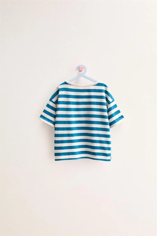 Zara Timeless - футболка в полоску из хлопка и льна