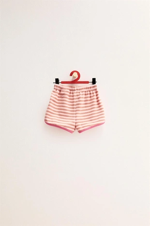 Zara Timeless — шорты из махровой ткани в полоску