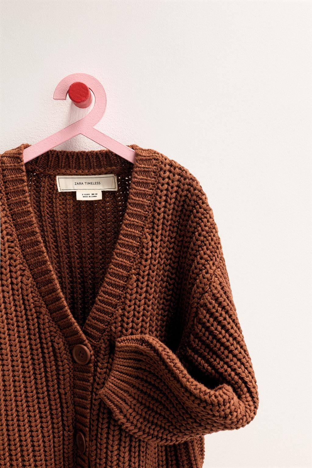 ZARA TIMELESS — КАРДИГАН ИЗ ТРИКОТАЖА