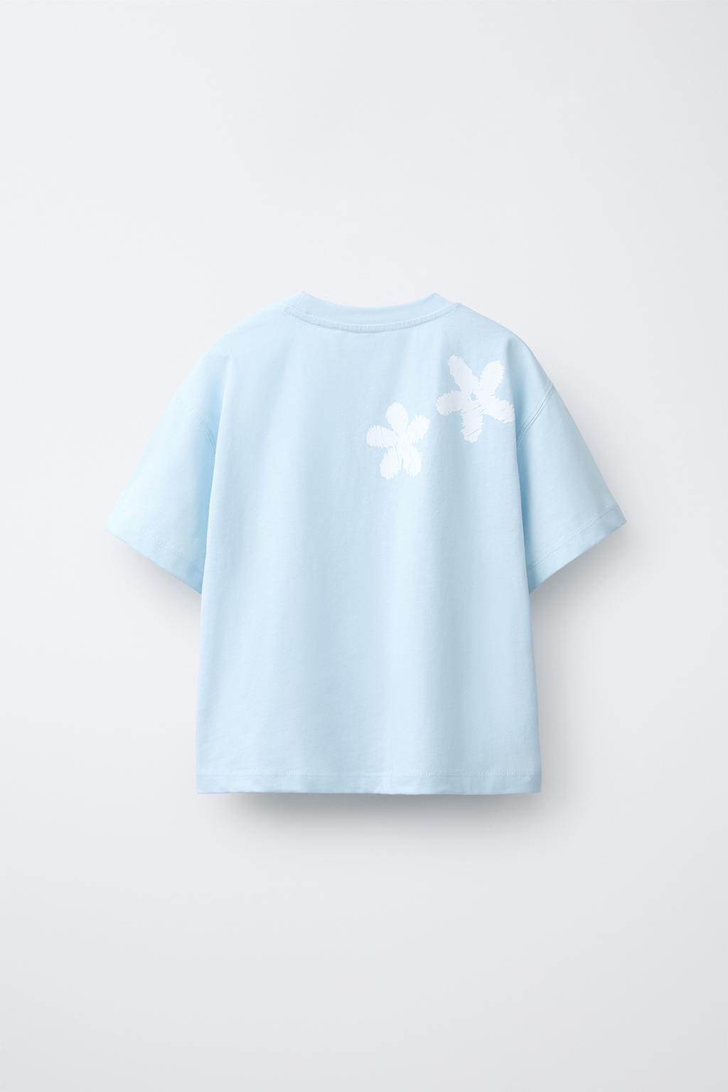 ФУТБОЛКА С ЦВЕТОЧНЫМ КРОШЕ