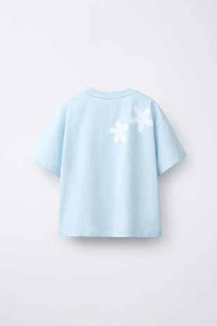 Футболка с цветочным кроше