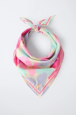 Бандана с цветочным принтом- Заказать в России