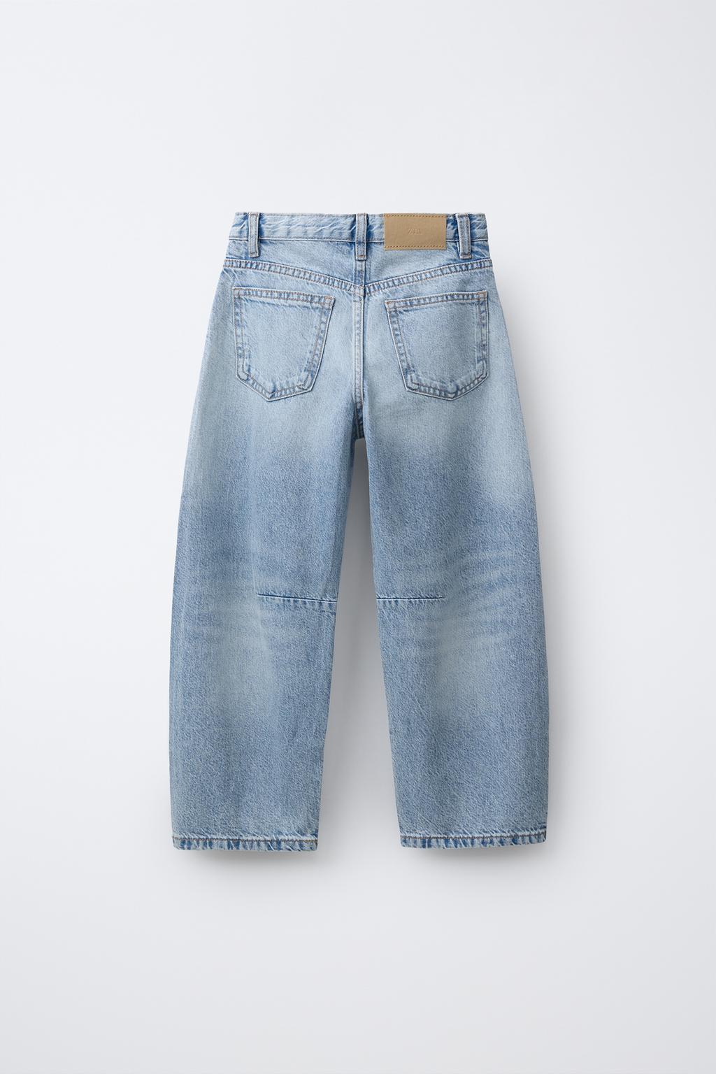 ДЖИНСЫ BARREL СО СТРАЗАМИ