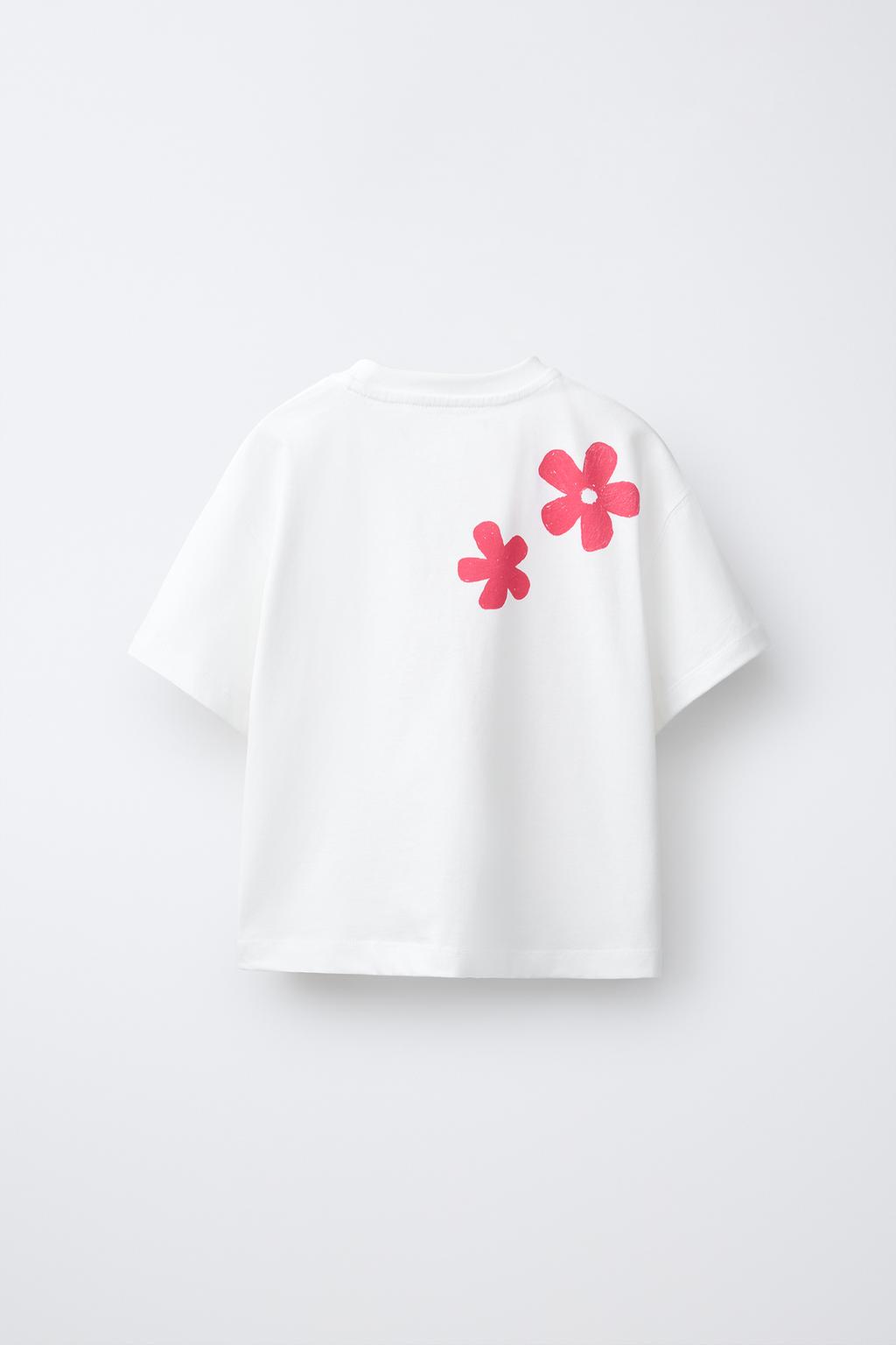 ФУТБОЛКА С ЦВЕТОЧНЫМ КРОШЕ