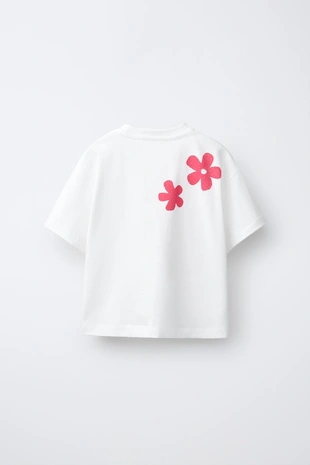 Футболка с цветочным кроше