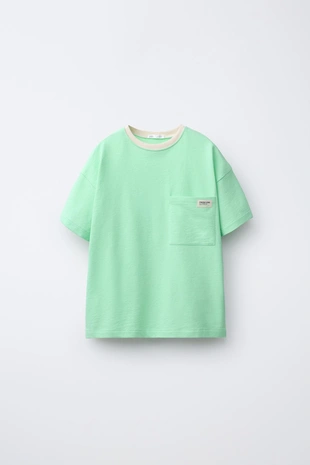 6–14 лет/однотонная пижама с карманом