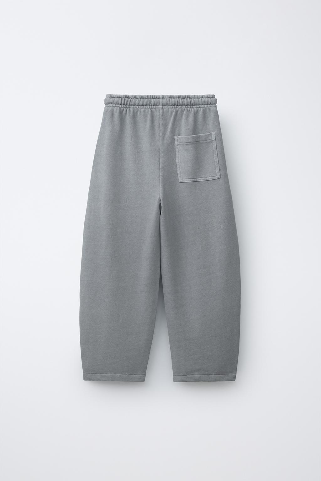 КРАШЕНЫЕ БРЮКИ BARREL С РАЗРЕЗАМИ