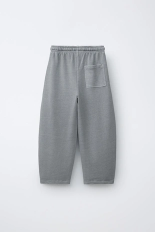 Крашеные брюки Barrel с разрезами