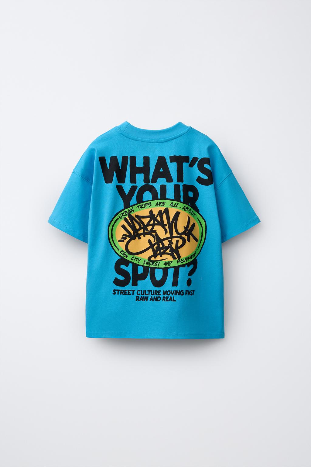 ФУТБОЛКА С ПРИНТОМ ГРАФФИТИ