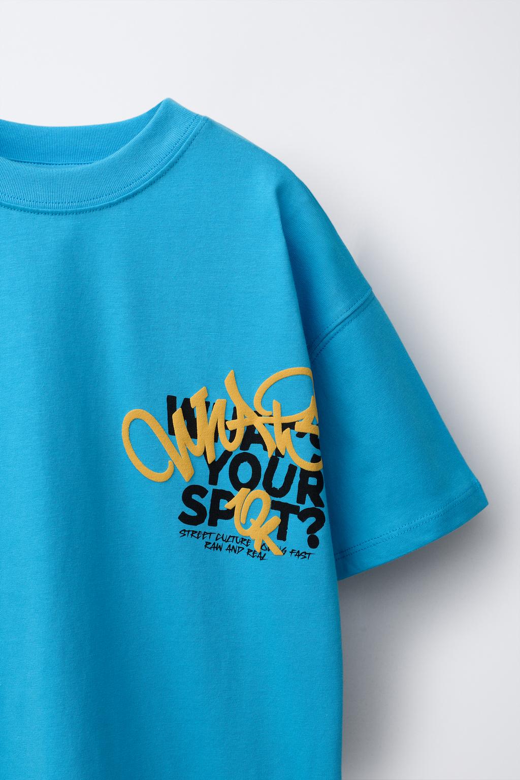 ФУТБОЛКА С ПРИНТОМ ГРАФФИТИ