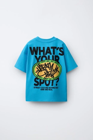 Футболка с принтом граффити- Заказать в России