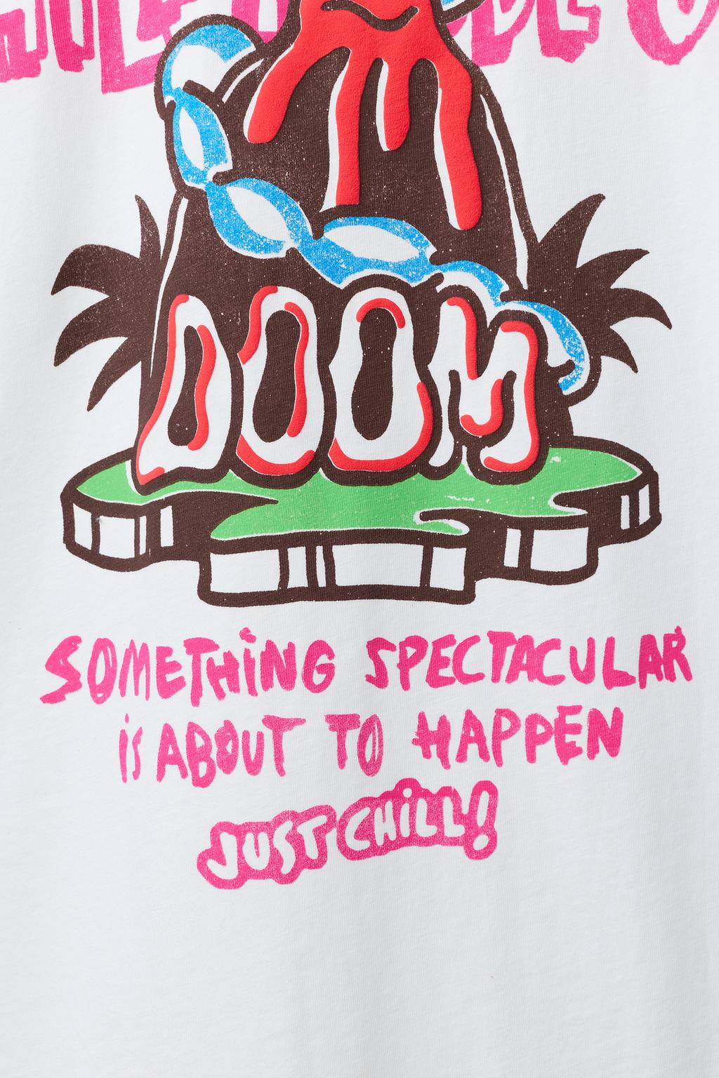 ФУТБОЛКА С ПРИНТОМ ВУЛКАН