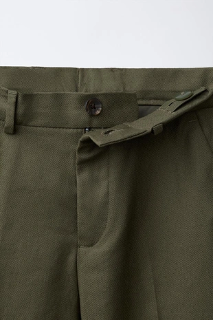 Брюки из хлопка и льна- Заказать в России