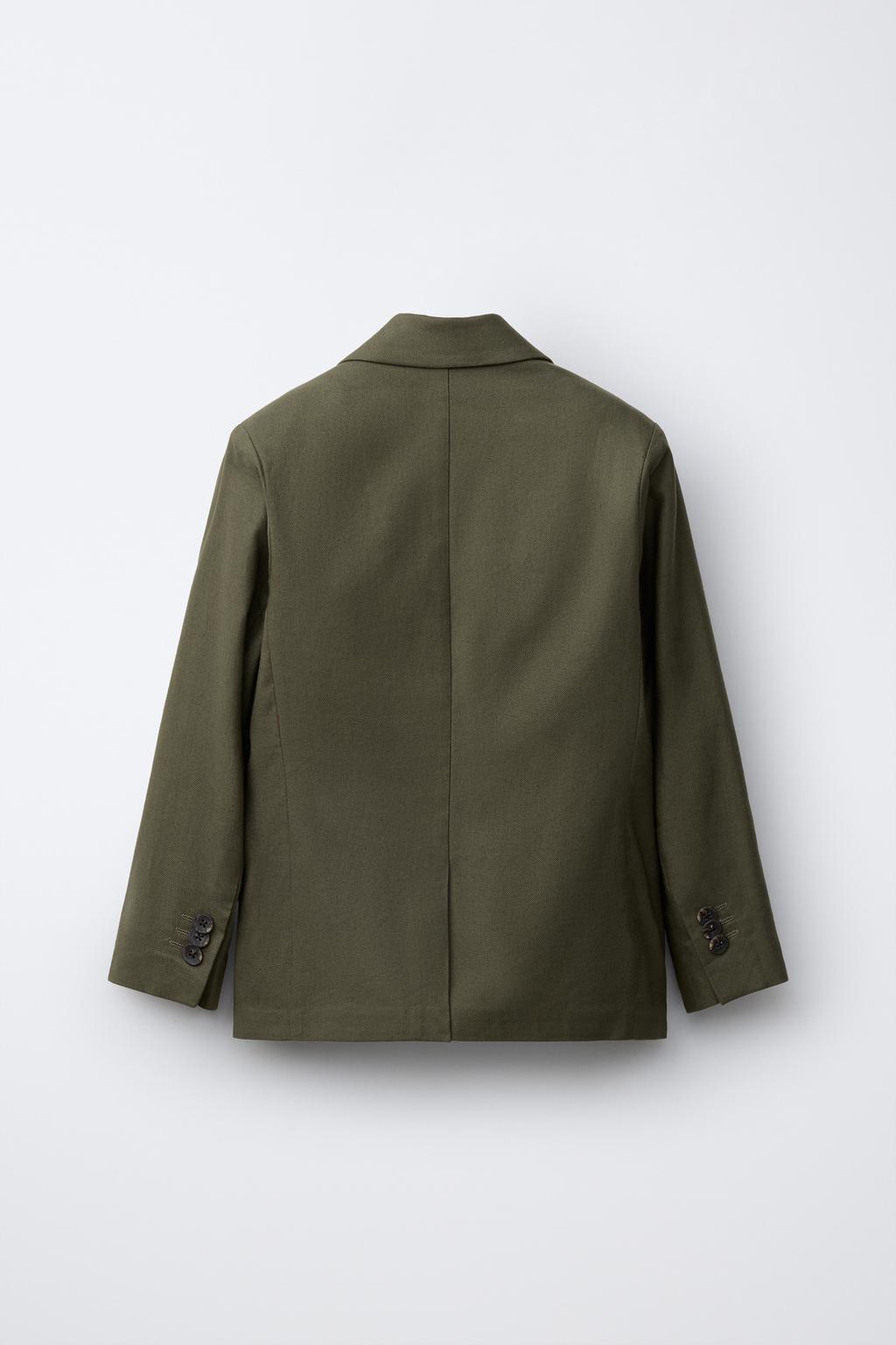 КОСТЮМНЫЙ БЛЕЙЗЕР ИЗ ХЛОПКА И ЛЬНА