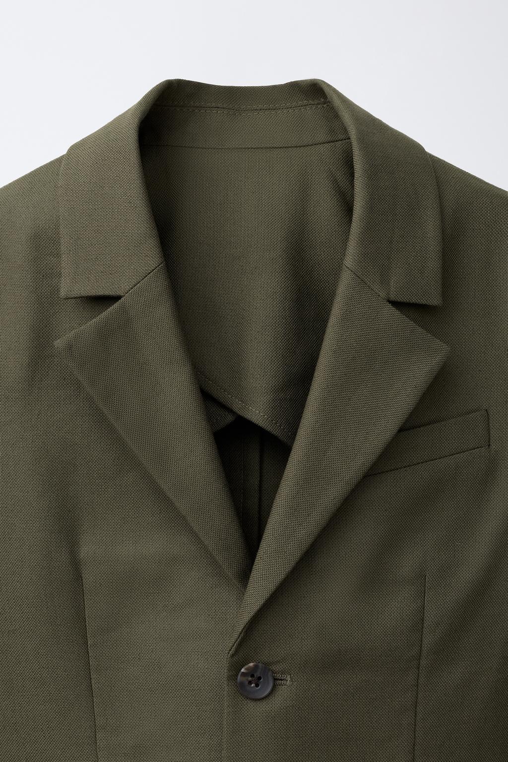 КОСТЮМНЫЙ БЛЕЙЗЕР ИЗ ХЛОПКА И ЛЬНА