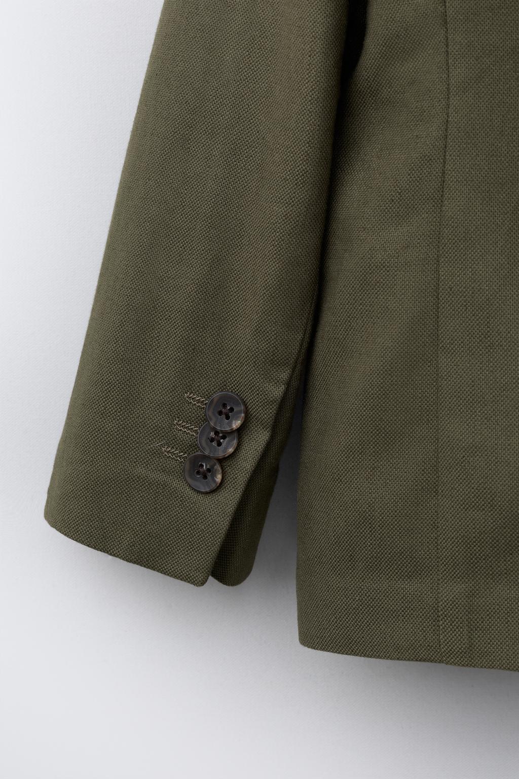 КОСТЮМНЫЙ БЛЕЙЗЕР ИЗ ХЛОПКА И ЛЬНА