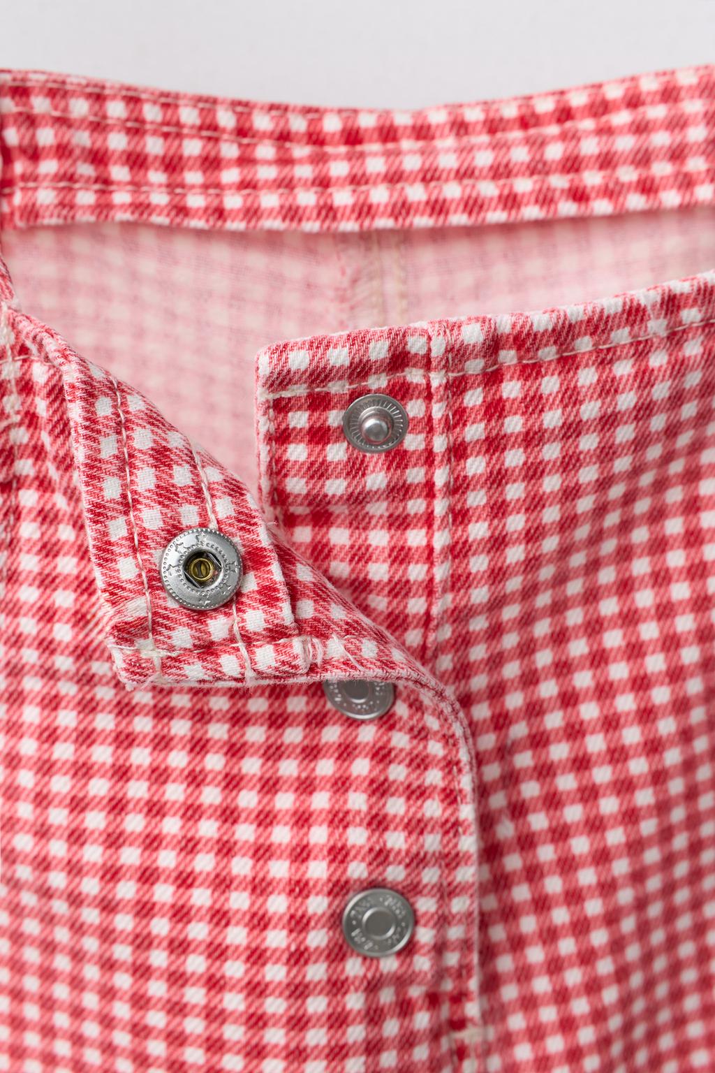 КОРОТКИЙ КОМБИНЕЗОН В КЛЕТКУ ВИШИ