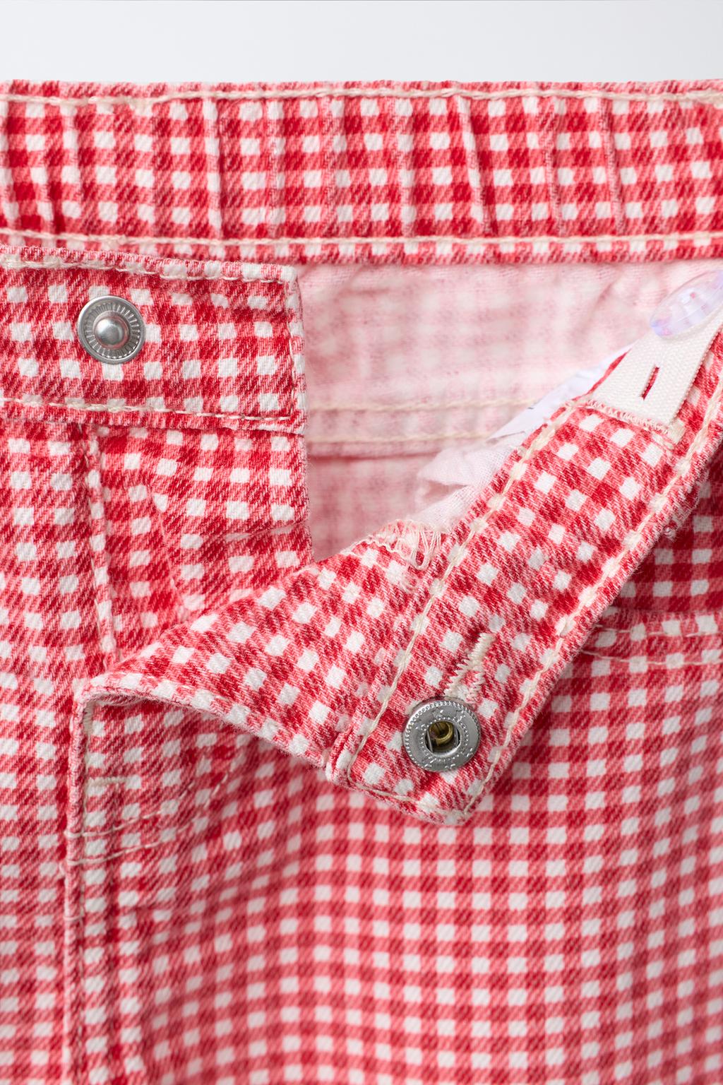 БРЮКИ-КЮЛОТЫ ИЗ ТВИЛА В КЛЕТКУ ВИШИ