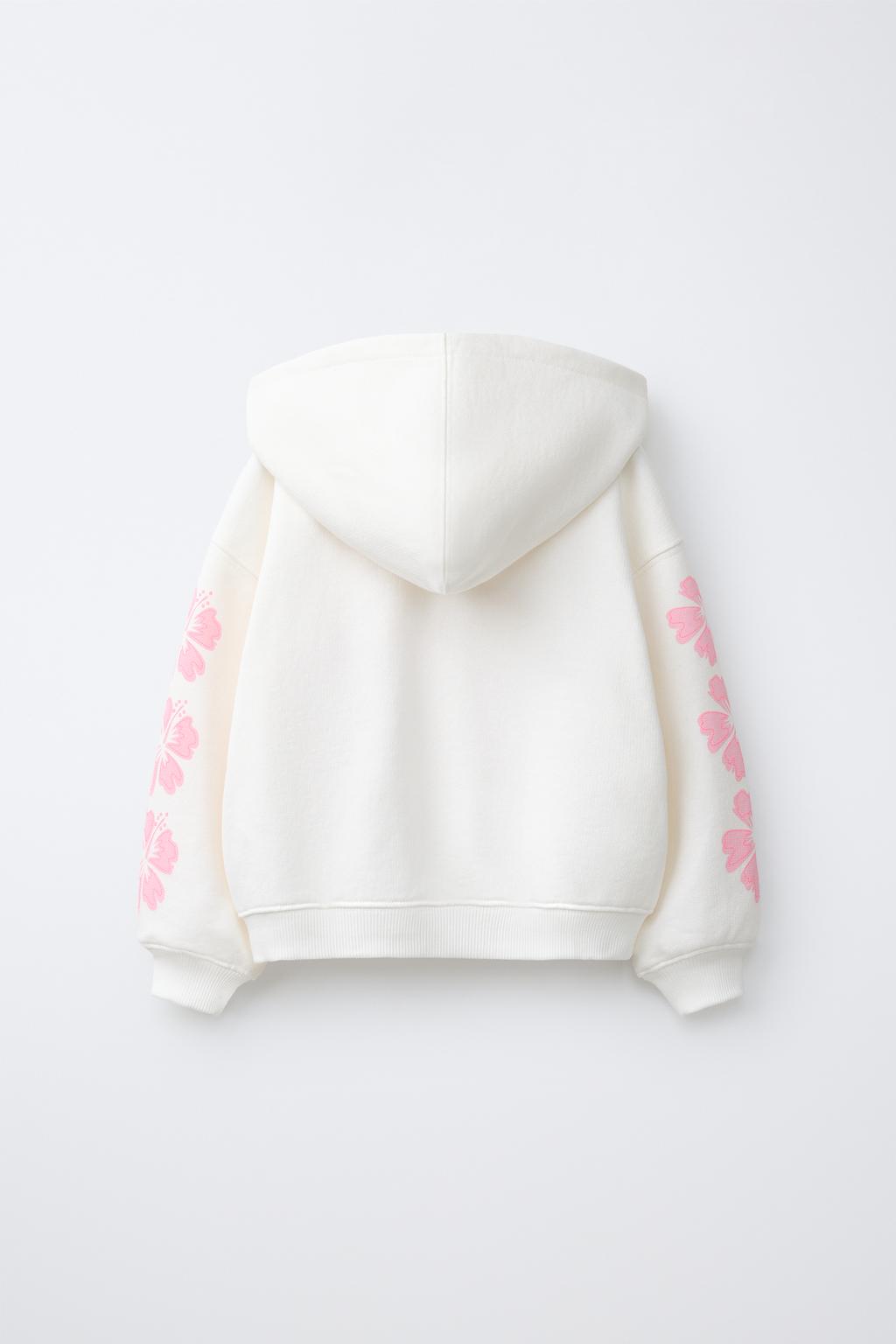 ХУДИ НА МОЛНИИ С ПРИНТОМ ГИБИСКУСА