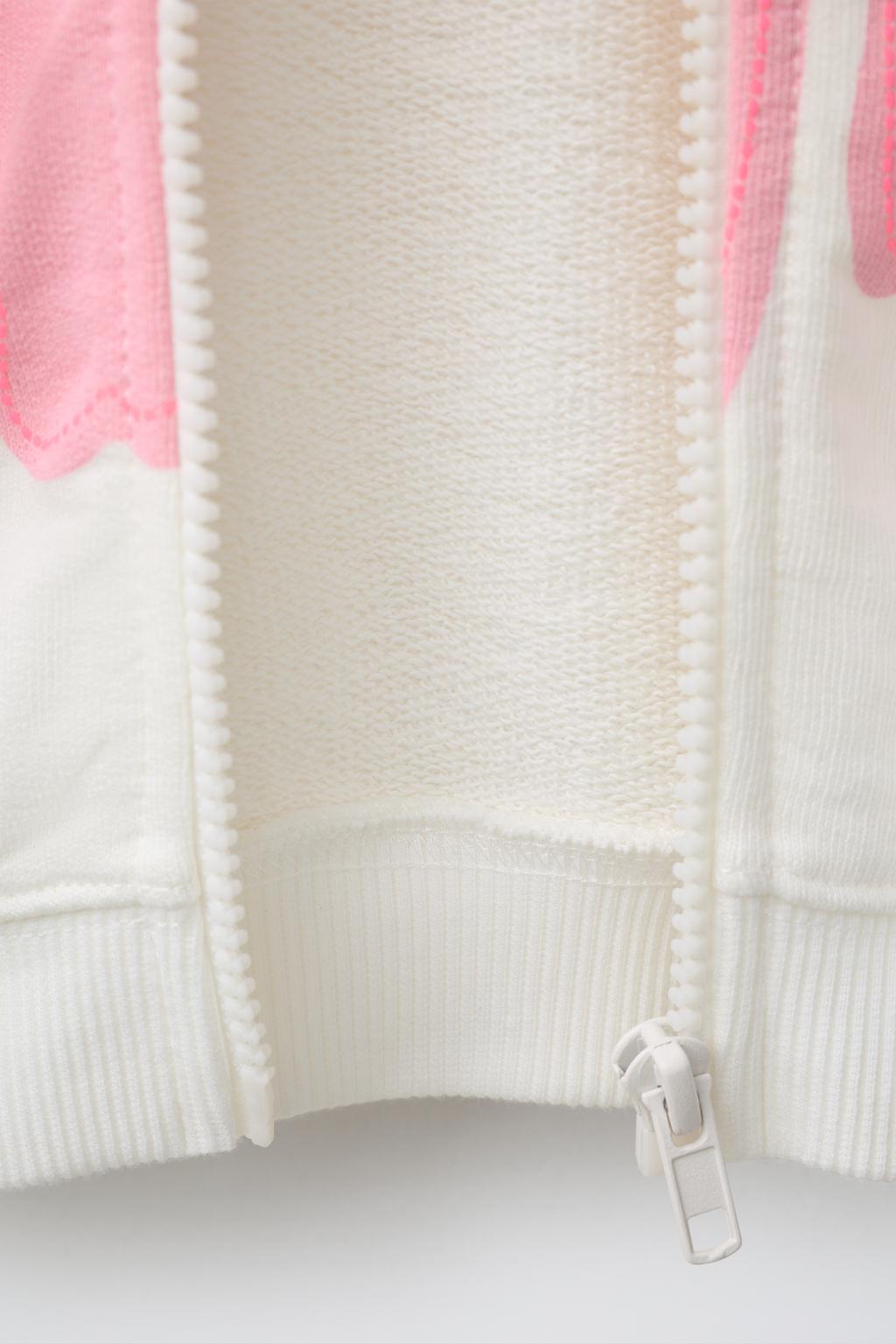 ХУДИ НА МОЛНИИ С ПРИНТОМ ГИБИСКУСА