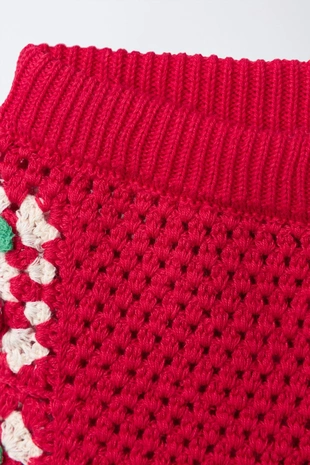 Бермуды из кружева кроше с вишнями- Заказать в России