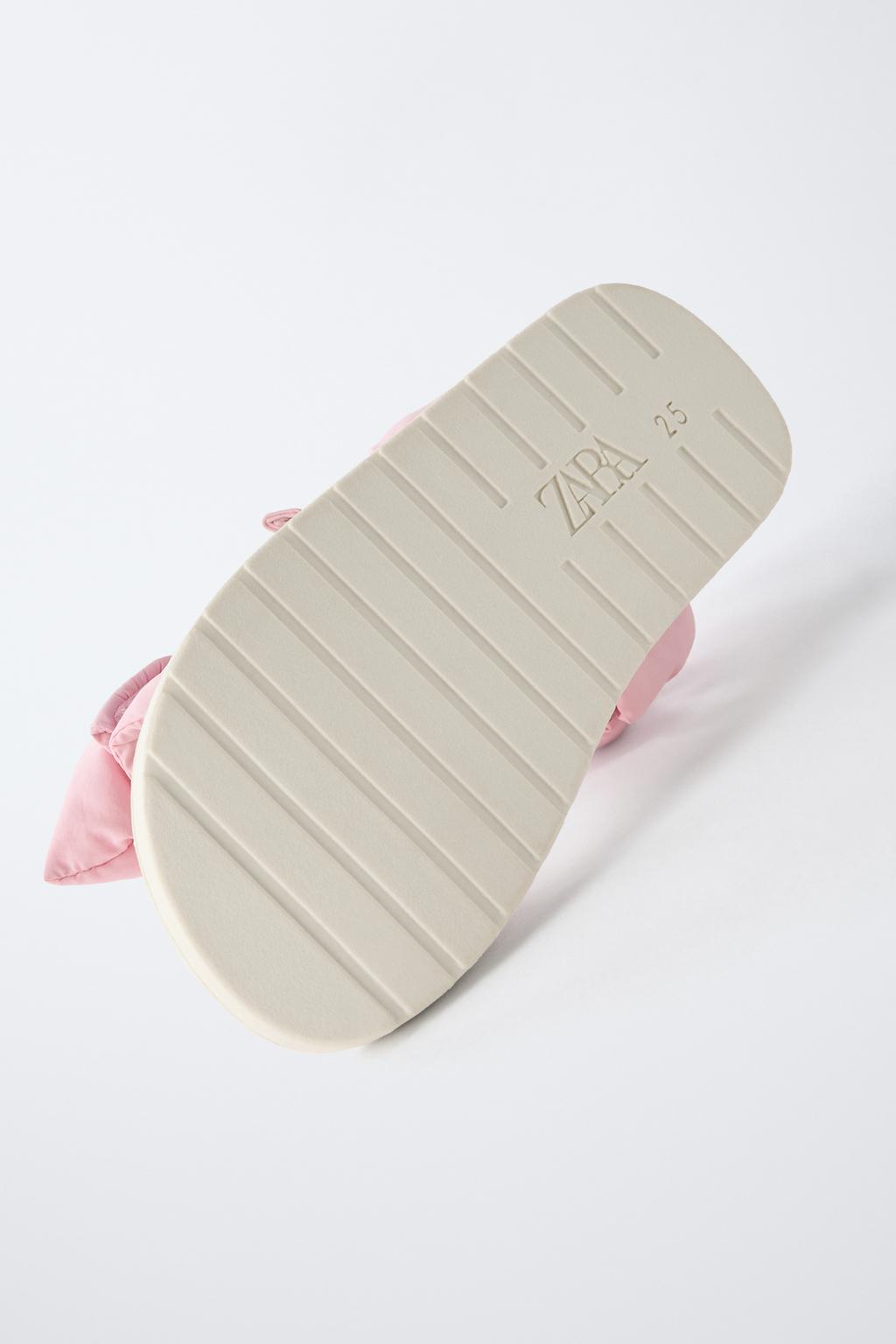 САНДАЛИИ С БАНТОМ И УПЛОТНЕННЫМИ РЕМЕШКАМИ