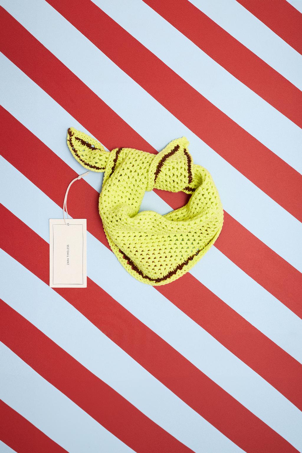 ZARA TIMELESS — БАНДАНА КОНТРАСТНОГО ЦВЕТА