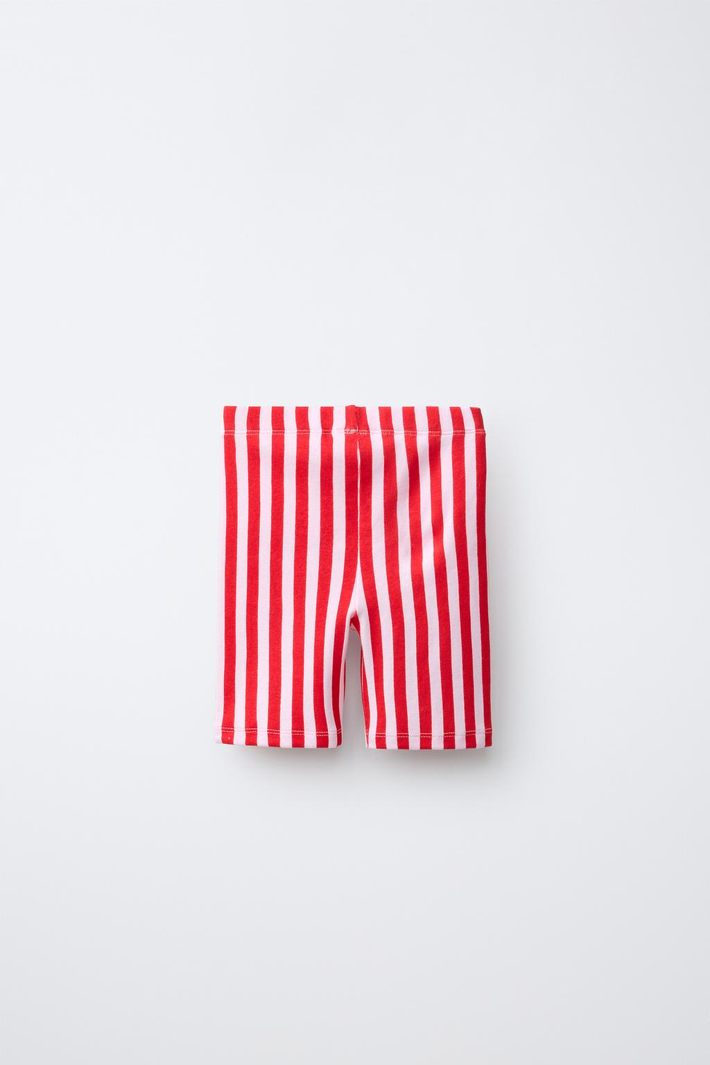 ЛЕГГИНСЫ-ВЕЛОСИПЕДКИ В ПОЛОСКУ С ВЫШИВКОЙ HELLO KITTY ©