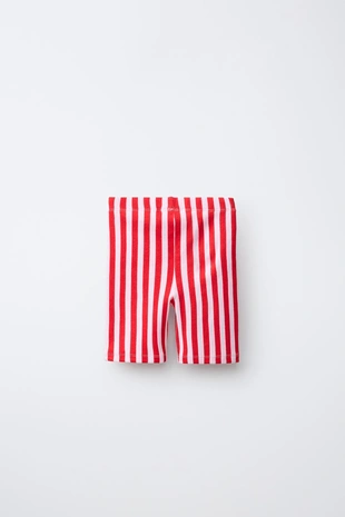 Леггинсы-велосипедки в полоску с вышивкой Hello Kitty ©- Заказать в России