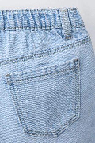 Джинсовые шорты с вязаными сердечками- Заказать в России