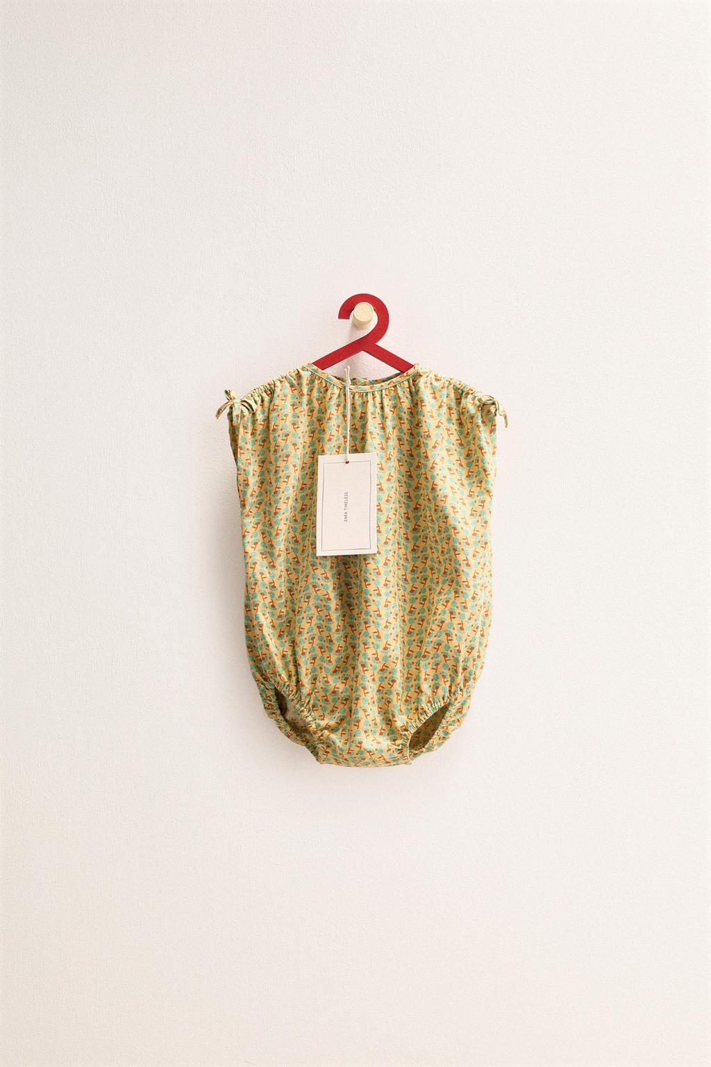 ZARA TIMELESS - КОМБИНЕЗОН ИЗ ЛЬНА С ЦВЕТОЧНЫМ ПРИНТОМ