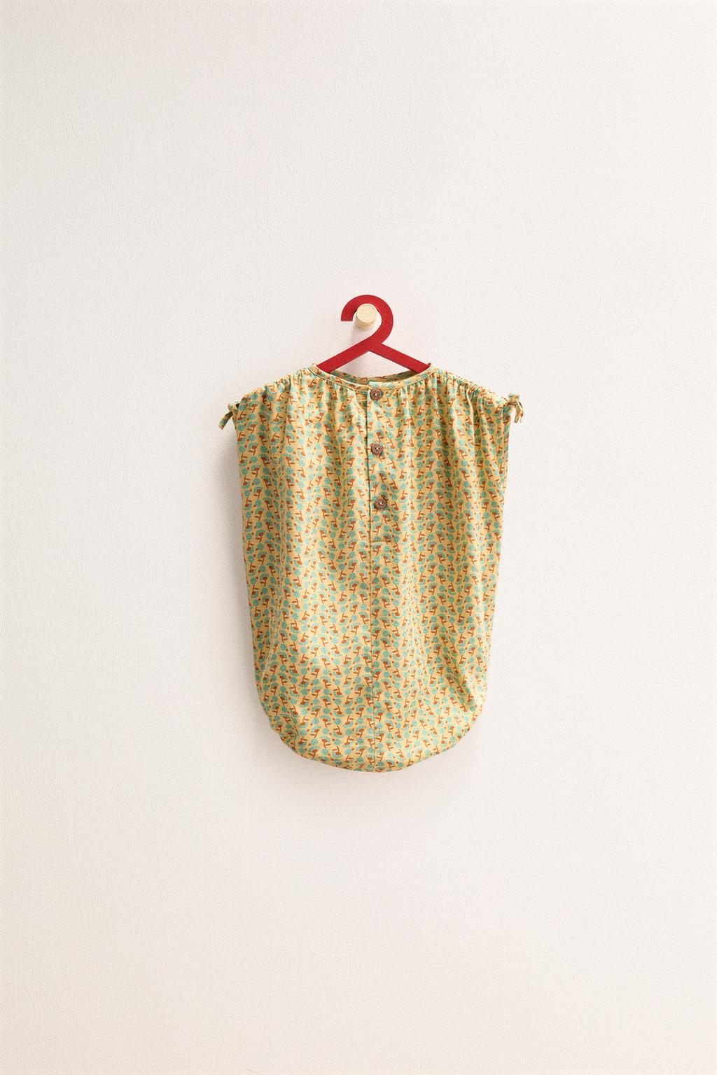 ZARA TIMELESS - КОМБИНЕЗОН ИЗ ЛЬНА С ЦВЕТОЧНЫМ ПРИНТОМ