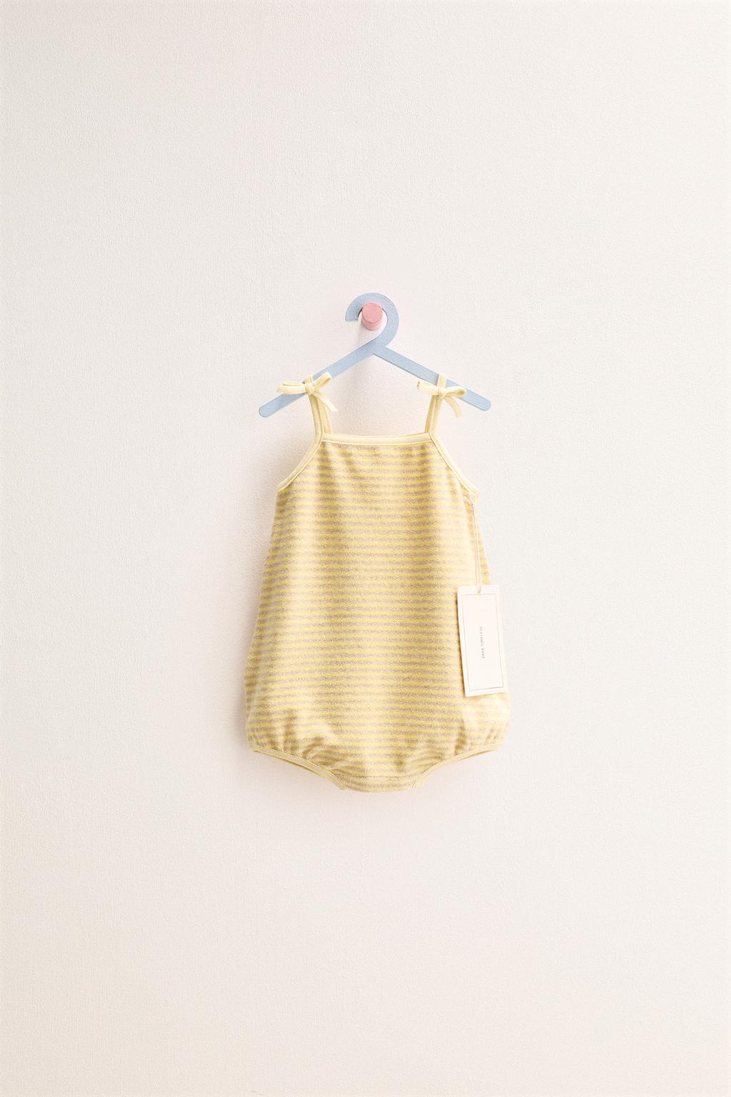 ZARA TIMELESS - ПОЛОСАТЫЙ РОМПЕР ИЗ МАХРОВОЙ ТКАНИ