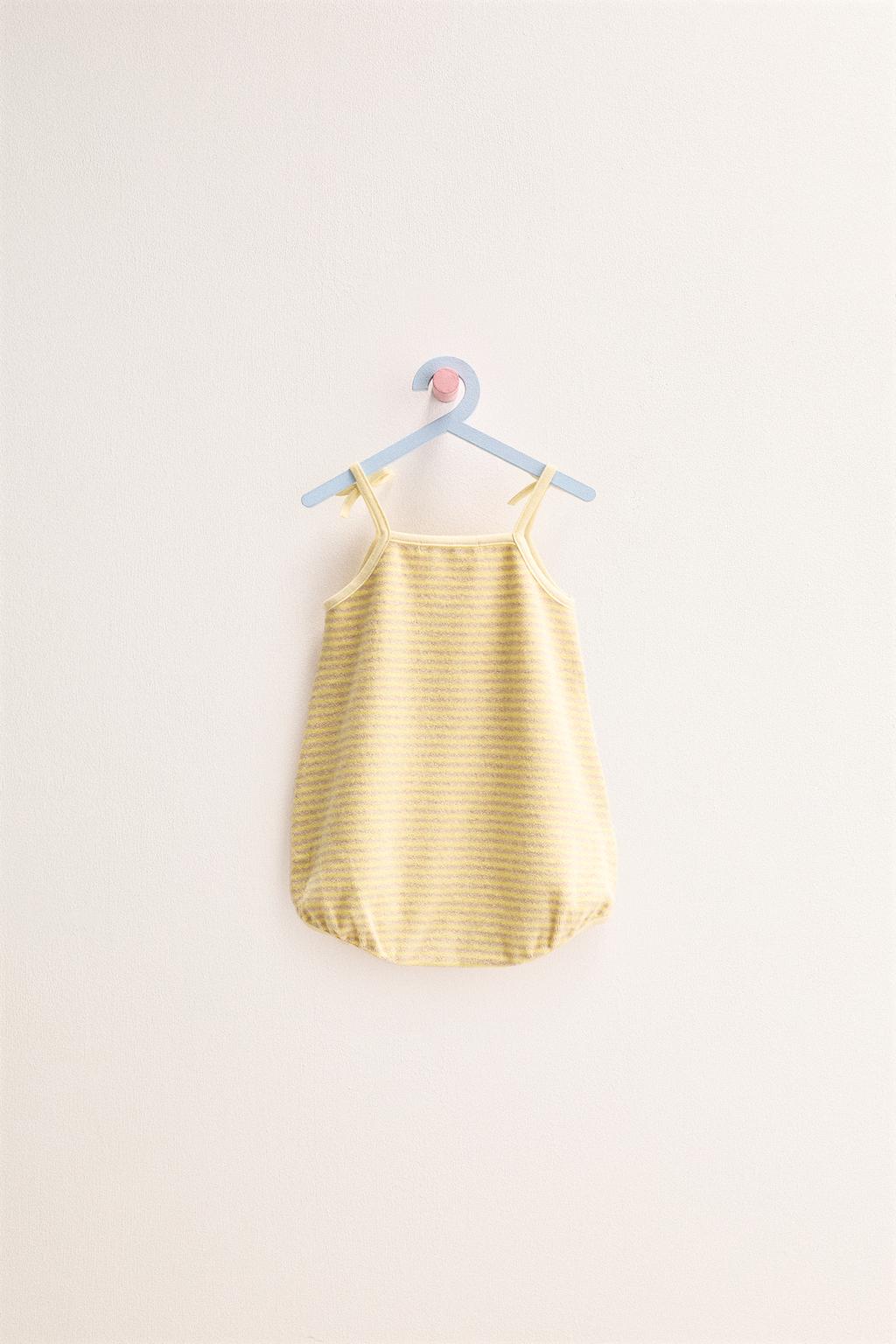 ZARA TIMELESS - ПОЛОСАТЫЙ РОМПЕР ИЗ МАХРОВОЙ ТКАНИ