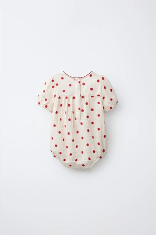 Комбинезон с вышивкой «цветы»- Заказать в России