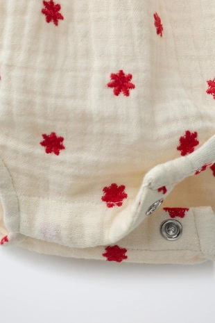 Комбинезон с вышивкой «цветы»- Заказать в России