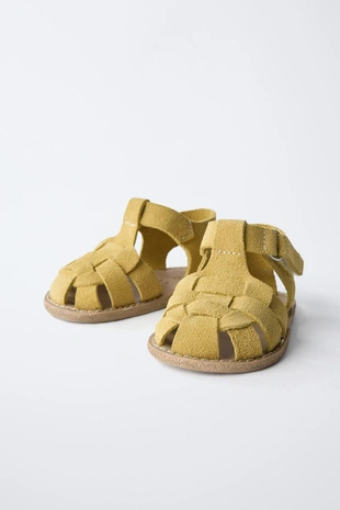 Сандалии в кожаной клетке