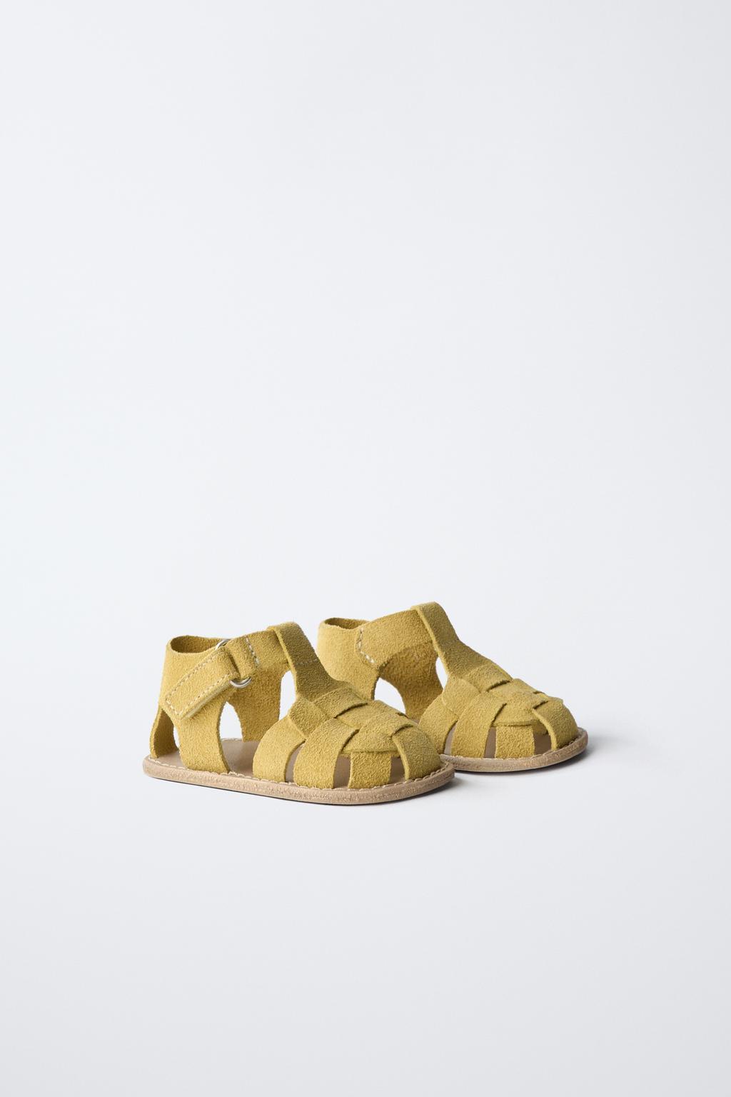 Сандалии в кожаной клетке